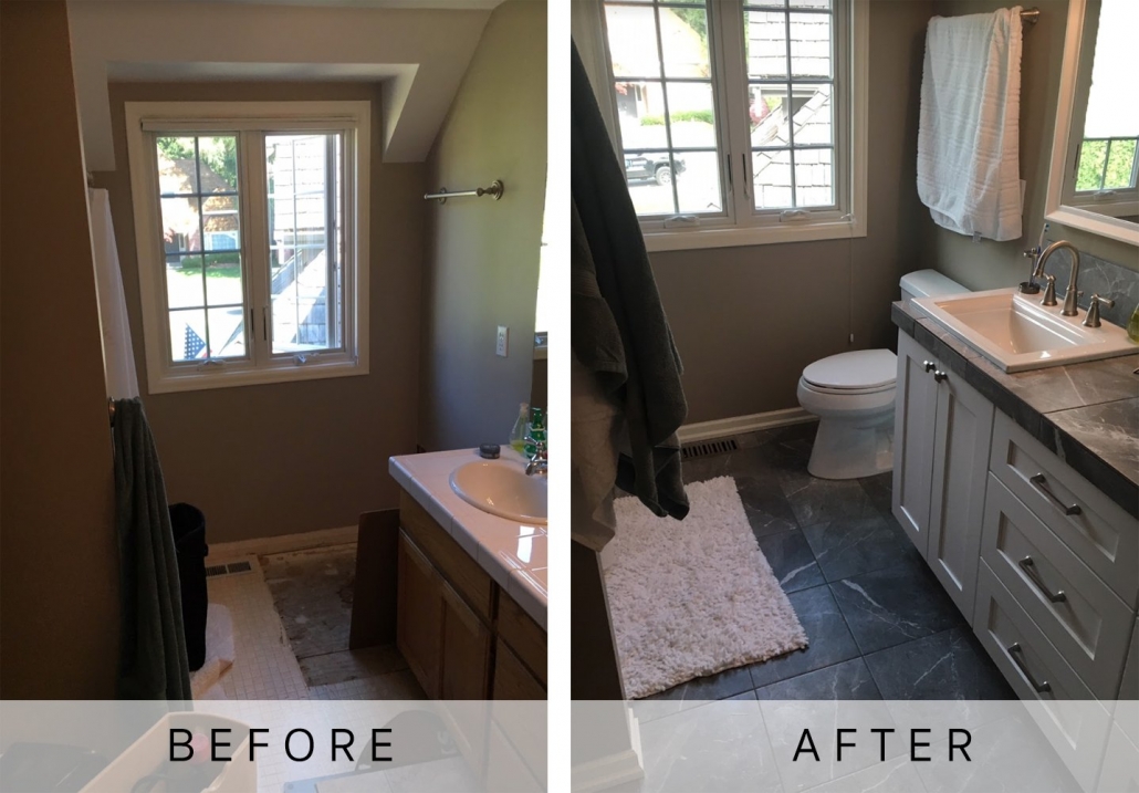 Water Damage Repair & Restoration before after