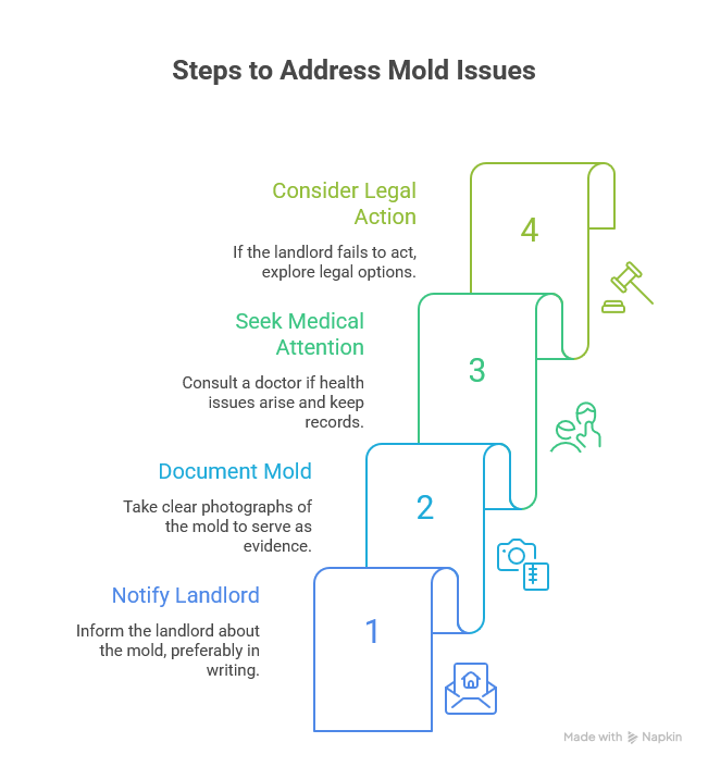How to address black mold issues in a rental property