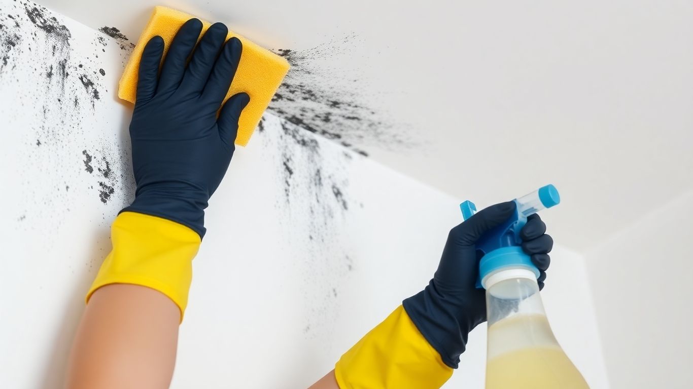 Removing Mold and mildew from Painted Walls and Ceilings