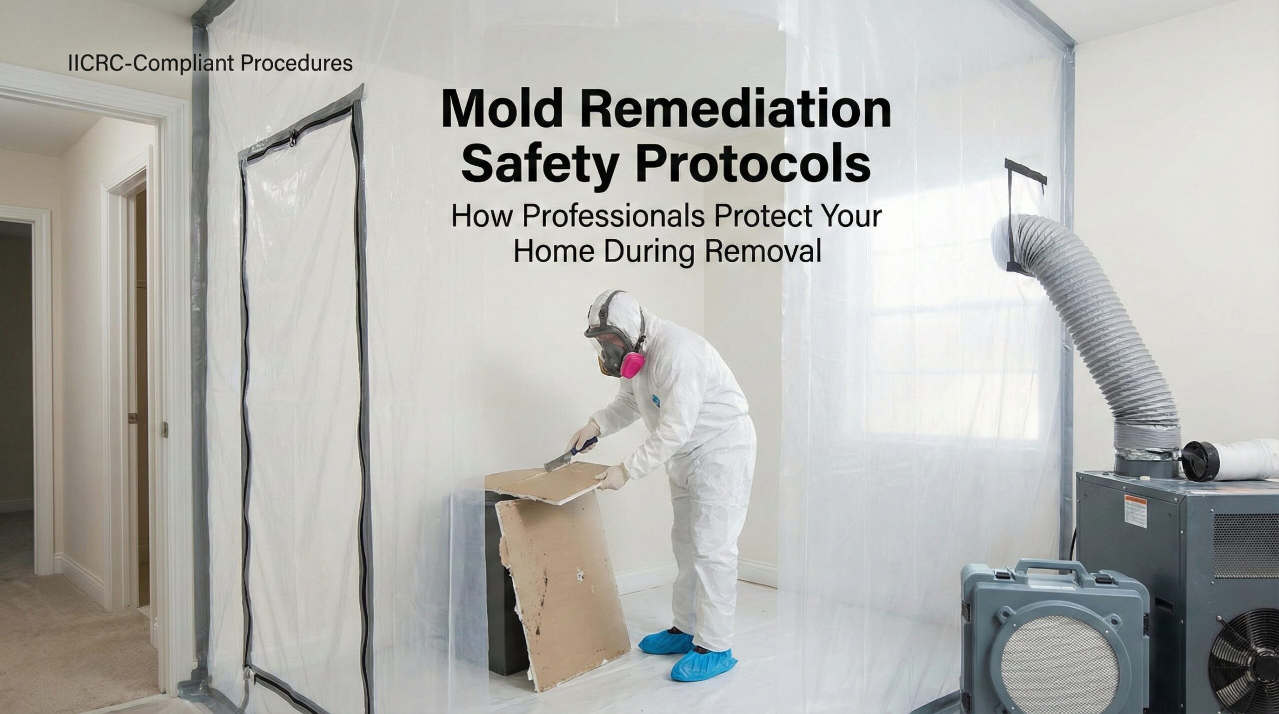 Mold remediation safety in action