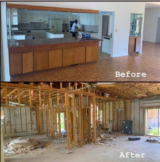 before after demolition photos