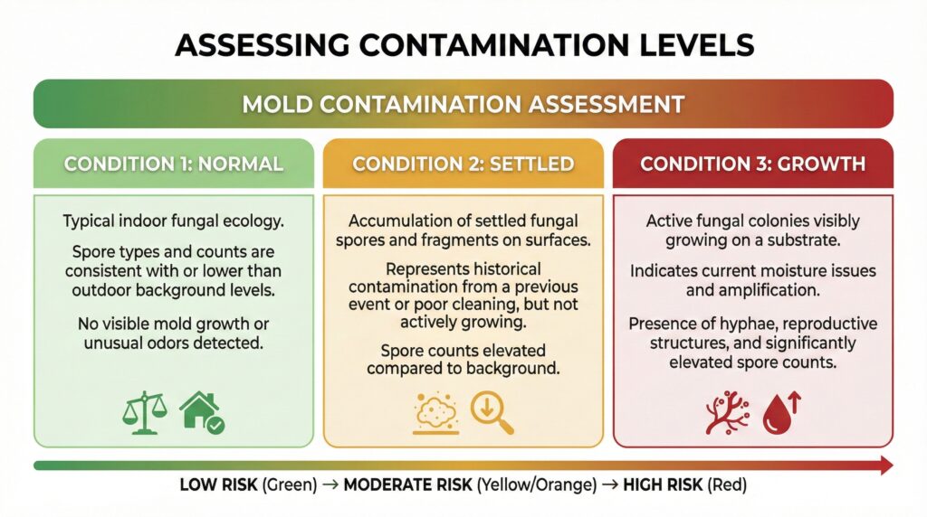 mold contamination assessment level