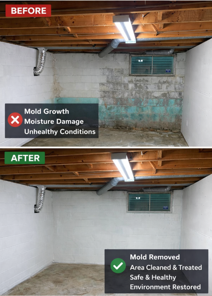 Basement Mold Remediation Before and After Photos in Toronto - basement mold removal before after images photos project case study toronto Basement Mold Remediation Before and After Photos in Toronto - basement mold removal before after images photos project case study toronto