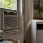 moldy AC in summers toronto - Cozy room with cooling appliances